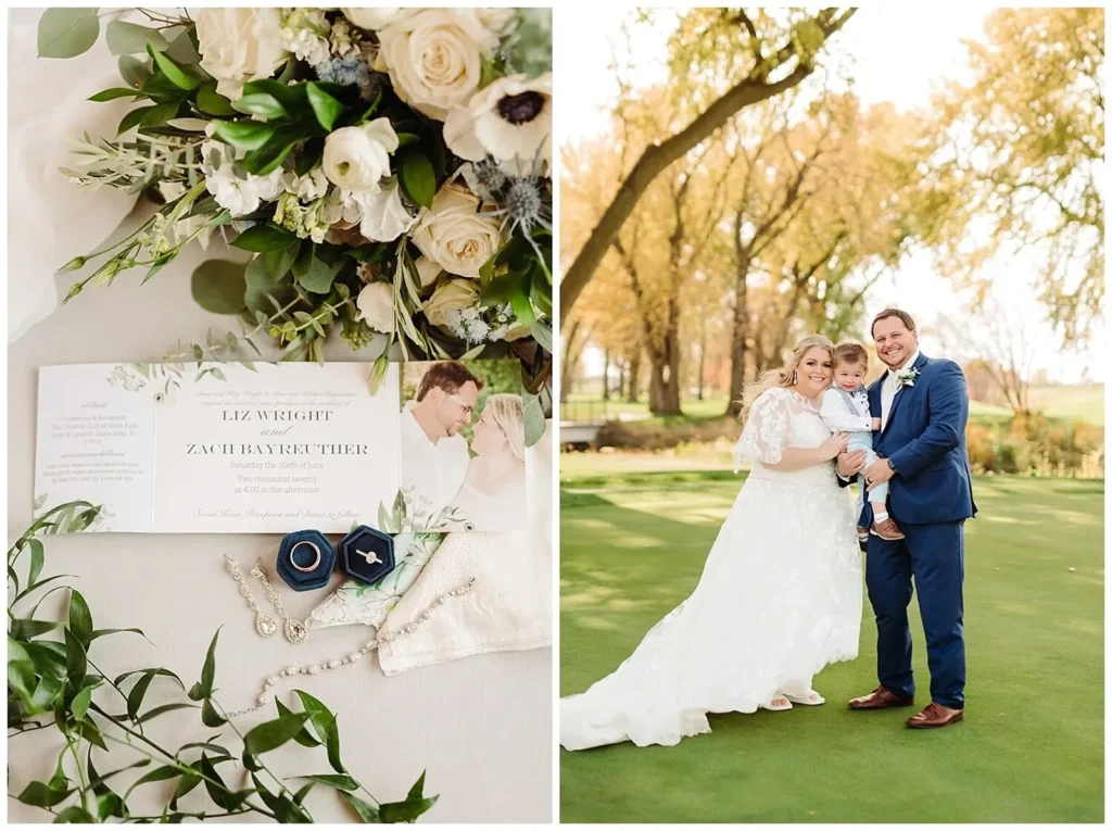 Sioux falls country club wedding day